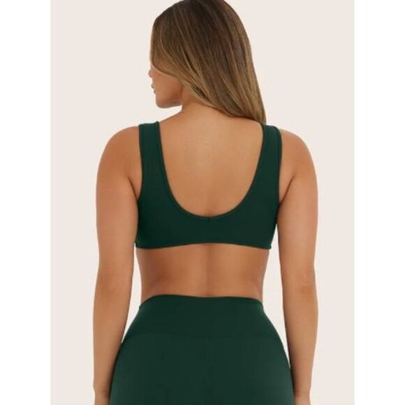 SET Active Sportbody Dip Bra in Dark Green - Picture 3 of 5